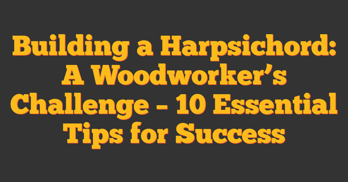 Building a Harpsichord: A Woodworker’s Challenge – 10 Essential Tips for Success